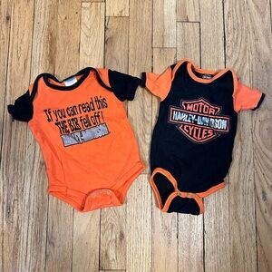 Harley-Davidson baby onesies bundle